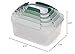 Joseph Joseph Nest Lock, 10 Piece Plastic Food Storage Container set with lids, Leak Proof, Airtight, Space Saving, Kitchen Storage, BPA free - Sage Green