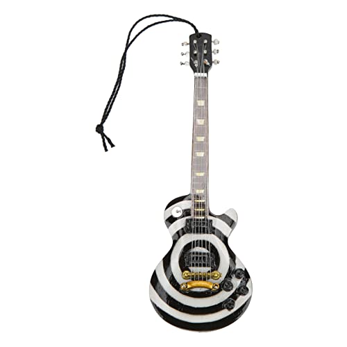 NDiyueAa pour modèle de guitare miniature, fabriqué en tilleul, détails réalistes, sensation de main confortable, apparence exquise, pour les amateurs de musique