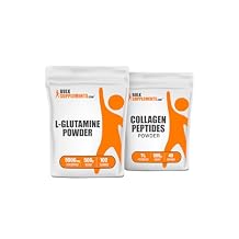 BulkSupplements L-Glutamine 500g + Collagen Peptides 500g Bundle
