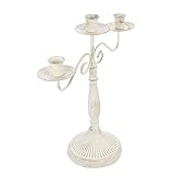 Candélabre en fer - il est soigneusement poli pour une finition brillante, ajoutant de l'élégance et du style à votre maison, support de pilier vintage