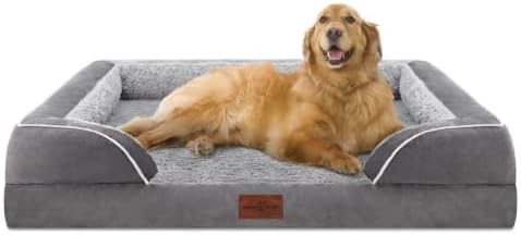 Comfort Expression Orthopedic Dog Bed for Extra Large Dogs with B...