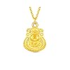 CHOW TAI FOOK 24K Gold Year of Snake Serpent Crown Glory Necklace