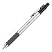 TUL® BP3 Retractable Ballpoint Pens, Medium Point, 1.0 mm, Silver Barrel, Assorted Ink Colors, Pack Of 12 Pens