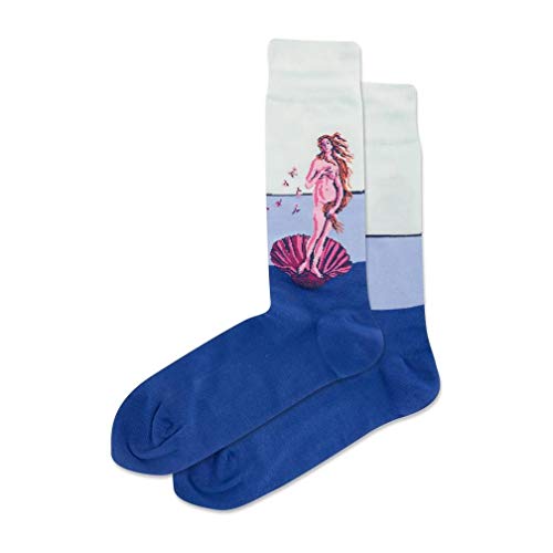 Hotsox Men's Pop Birth Of Venus Crew Socks 1 Pair, Men's 10-13
