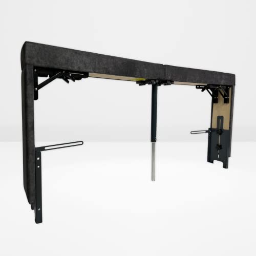 bed PillowShelf Standard Double Mattress Extender/Divan Extender - Double (Slate, 4'6" (135cm)) - Make Your Bed Longer"}