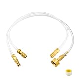 YIBEICO 2Pcs Boat Hydraulic Steering Bleed Kit, Copper Hydraulic Steering for Seastar, Boat Bleed Kit Filler Kit Compatible with Inboard/Outboard Seastar Hydraulic Steering Systems, Boat Bleeder Hose