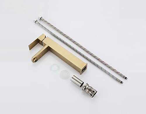 Grifo de lavabo de baño en acero inoxidable 304 con acabado premium 6