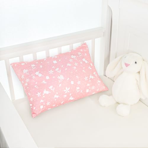 Image of ManFaiSky 2 Pack Toddler Pillowcase, 13x18 Toddler Pillow Cases with Envelope Closure, Soft & Comfortable Travel Pillow Case Cover Boys Girls, Pink