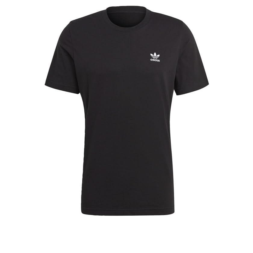 adidas Originals Men's Trefoil Essentials T-Shirt, Black, Large