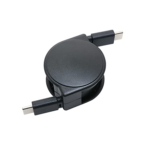 ミヨシ(Miyoshi) MCO USB3.2 Gen2対応 Type-C to Type-C コードリールタイプ 巻取り式 0.8m 充電USB PD60W対応 通信最大10Gbpsの超高速データ転送 HDD SSDなどのに ZURC-CC10G