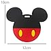 Cartoon Cute Kawaii Travel Luggage Tag for Bags with Adjustable Strap - Set of 4 (Mickey Mouse)