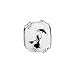 Produktbild FUNSHOPP 2018 Winter Mary Poppins Silhouette, weiß & schwarz, Emaille-Perle, 925 Silber, passend für Original Pandora-Armbänder