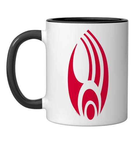 Star Trek Borg logo Ceramic Mug, Black/White, 11oz