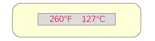 1-Temp Thermolabel 260°F/127°C Temperature Labels Pack of 24 Labels