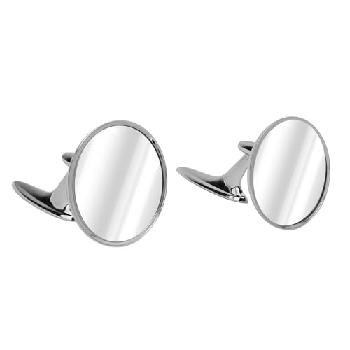 1 Paire de Rétroviseurs Extérieurs, Rétroviseurs de Porte Chromés 3685955 Rétroviseurs Extérieurs Circulaires Pliants Manuels Adaptés pour Nova