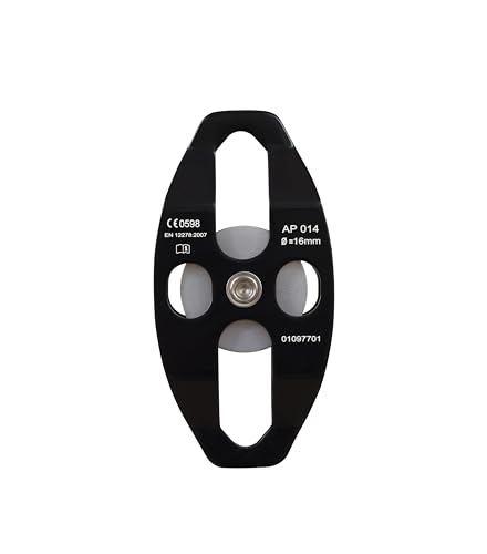 Image of KARAM Aluminium Single Pulley Double Side attachments | Heavy Duty Rope Cable Pulley System for Efficient Load Lifting | Fall Protection Safety Gear | AP014