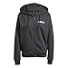 adidas Women's Essentials Linear Full Zip French Terry Hoodie, Black/White, X-Small