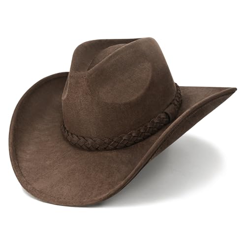 Keilin Cowboy Hats for Women and Men - Felt Teardrop...