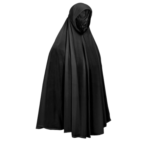 SIQITECHNO Women Muslim Ramadan Long Hijab Scarf Instant Big Hijab Half-body Cover Prayer Khimar Headscarf for Women3