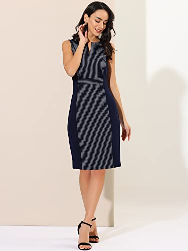 Image of Allegra K Women's Work Sheath Dress Sleeveless Business Office Pencil Dresss