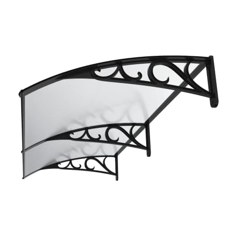 Nova Microdermabrasion 40 inch x 80 inch Window Awning Door Canopy Polycarbonate Cover Outdoor Front Door Patio Sun Shetter Cover