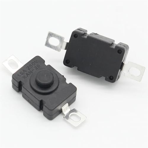 Pulsador KAN-28 autoblocante 1.5A250V SMD de alta retención 18x12mm