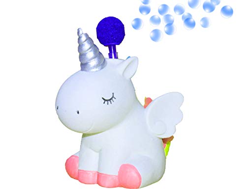 TEEMO Fish Tank Decor Cute Unicorn Air Bubbler for Fish Tank, Oxygen Pump Resin Crafts for Aquarium Fish Tank Decor, with Air Bubbler