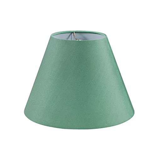 Image of Aspen Creative 32135 Transitional Empire Shape Spider Construction Lamp Shade in Green, 6 inch Top x 12 inch Bottom x 9 inch Slant Height