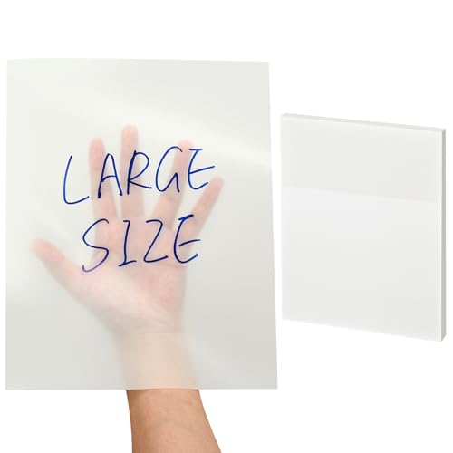 Notes adhésives transparentes format A4 Gueevin de 50 feuilles pour bureau
