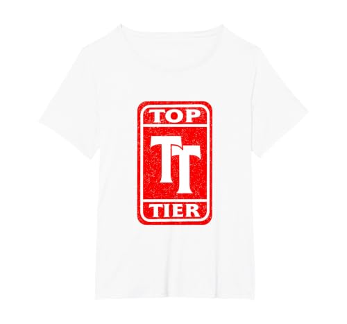 Red Top-Teir Red Graphic T-Shirt, Women's Plus, White, 5X