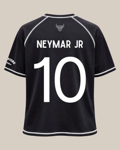 Image of Boys Football Players Jersey T-Shirt | Looper Polyester Sports Wear | Half Sleeve Round Neck Casual for Men