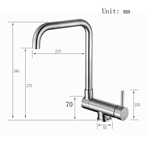 Grifo de cocina para ventana interior abatible y plegable de acero LWX caliente y frío 4