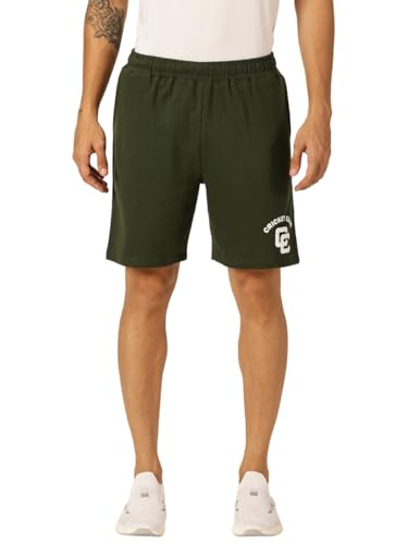 Image of Thomas Scott Men's | Solid | Chino Shorts | Regular Fit | Cotton Blend | Above Knee | Knitted Short