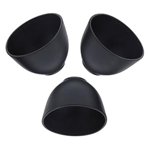 3pcs Silicone Mask Bowl The Mask DIY Mask Accessories Mask Making Bowl Mask Mixing Bowl Mask Mixing Silicone Bowl Salon Mask Bowl Silicone Seasoning Bowl Black
