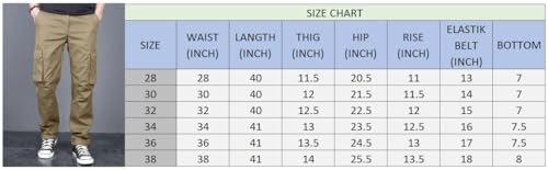 Image of Men's Casual Cargo Pants | Regular Fit Multi-Pocket Trousers-