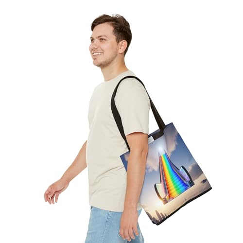 Premium Rainbow Escalator Tote Bag with Reinforced Stitching3