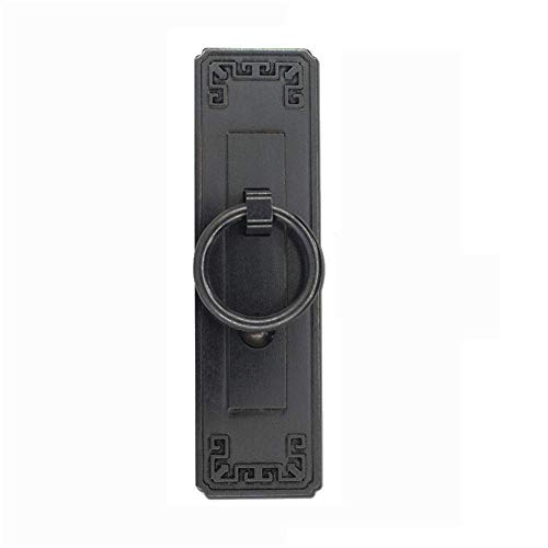 Poignées de porte style chinois en cuivre pur antique modèle C3 8X34CM 1PC