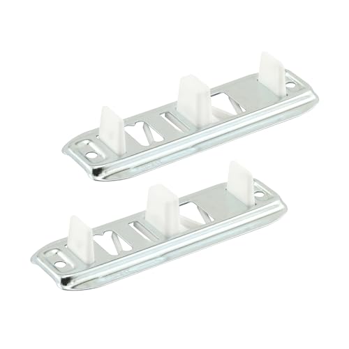 Prime-Line N 6560 Stamped Steel, Adjustable, Closet Door, Floor Guide (2 Pack)