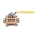 1" Sweat Bronze Ball Valve Inline