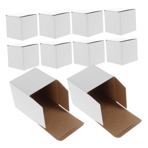 BUGUUYO 10er-Pack Wellpappschachteln 10x10x10 cm