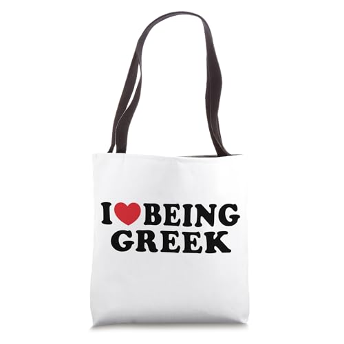 Bolso tote I Heart Being Greek y I Love Being Greek miniatura 1