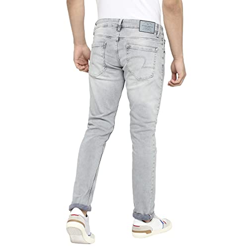 Image of Spykar Men's Slim Fit Low Rise Casual Jeans