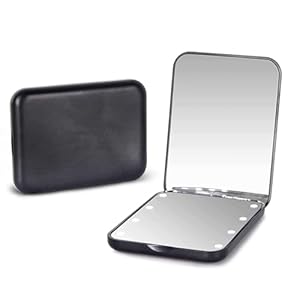 Kintion Pocket Mirror, 1X/3X Magnif...