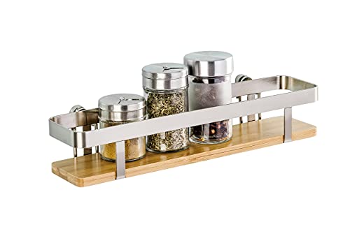 WENKO Gewürzregal Mod. Premium, Gewürzständer für Gewürze und Küchenutensilien, Flachstahl und...