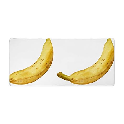 Qiaowu Alfombrilla ratón, Alfombrilla de Escritorio Cáscara De Fruta De Plátano Superficie Texturizada con Base de Goma Antideslizante, Almohadilla de Escritorio Impermeable para Oficina y 40x90cm