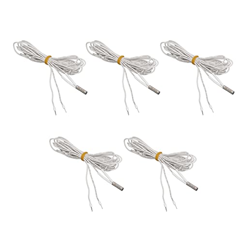 5PCS Heater Cartridge Stainless Steel Nickel Wire 70W 3D Printer Heating Tube for Ender 3 24V (2M)