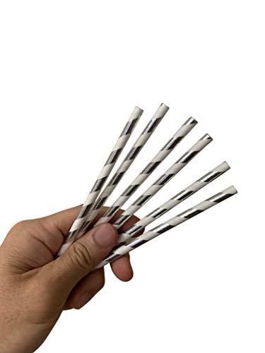 image for Kingseal FSC Certified Paper Disposable Cocktail Straws, Stirrers, Unw