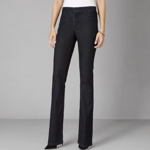 NYDJ Women's Billie Mini Bootcut Jean, Dark Enzyme Tonal, 4