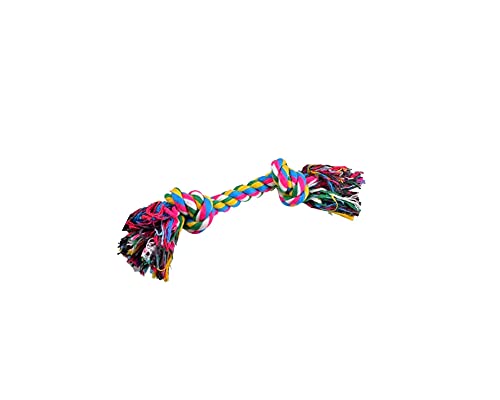 Image of Cotton Chew Dog Rope Toy, 8 Inch Small - Multicolor