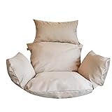 Bielik Hängesessel Kissen, Garten Polster, Auflage für Hängeschaukel, Hängekorb Sitzkissen | Beige